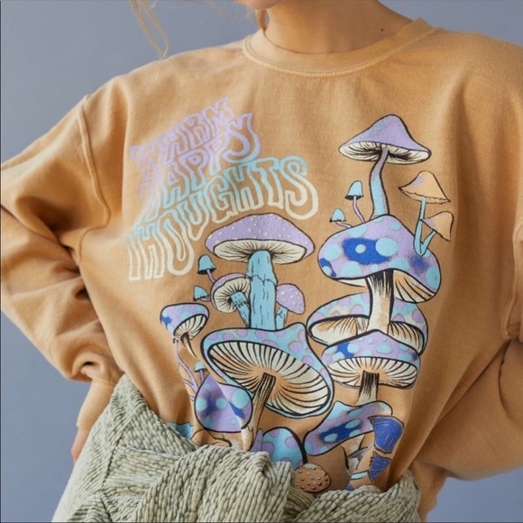 Urban Outfitters | UO Project Social T Warm Happy Thoughts Pullover Sweatshirt - Picture 7 of 14